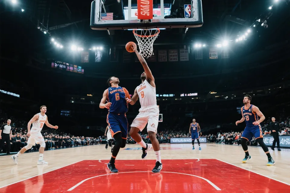 篮球赛事现场氛围